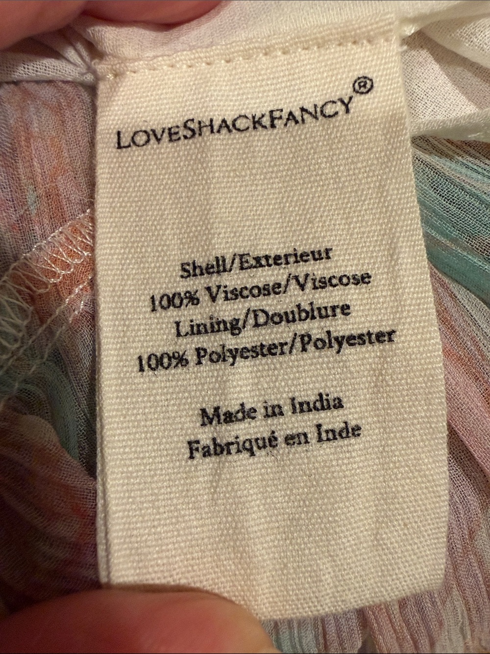 LoveShackFancy Pastel Floral Tiered Skirt in Blue, Pink & Yellow - Picture 4 of 4